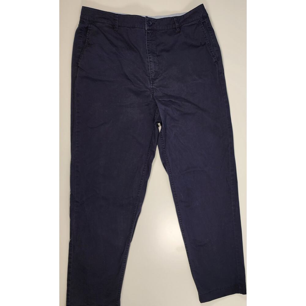 Boden Men’s Navy Chino Pants Casual Flat Front Cotton Blend Size 40x30
